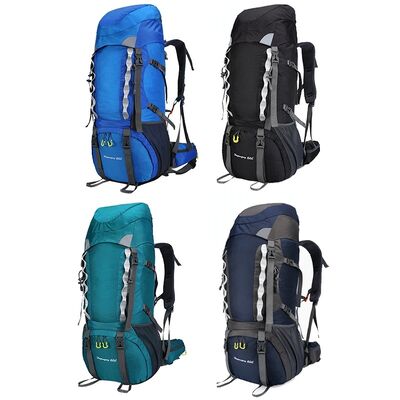 80L All Weather Reflective Custom Hiking Backpack Outdoor Trekking