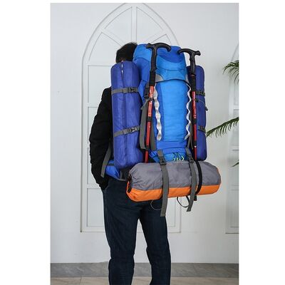 80L All Weather Reflective Custom Hiking Backpack Outdoor Trekking