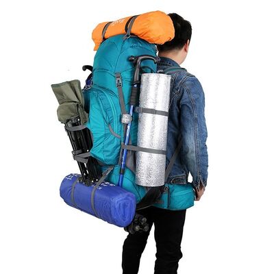 80L Waterproof Heavy Duty Trekking Rucksack Adjustable Frame