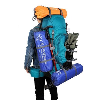 80L Waterproof Heavy Duty Trekking Rucksack Adjustable Frame