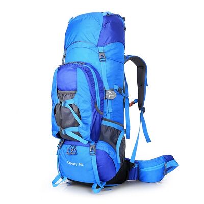 80L Waterproof Heavy Duty Trekking Rucksack Adjustable Frame