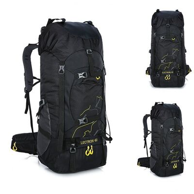 68L Custom Technical Mountaineering Backpack Honeycomb Trekking Rucksack