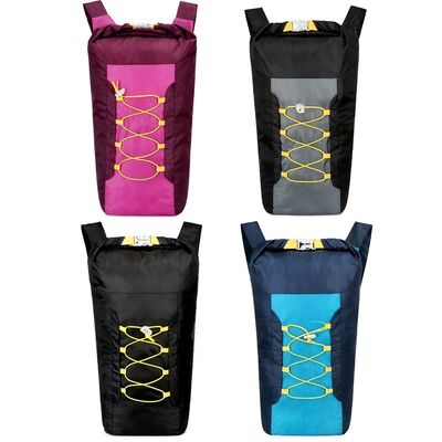 Roll Top Waterproof Custom Lightweight Backpack 43L Water Resistant