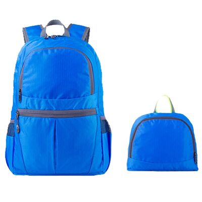 Double Chamber Custom Lightweight Backpack Expandable Pleated
