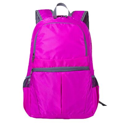 Double Chamber Custom Lightweight Backpack Expandable Pleated