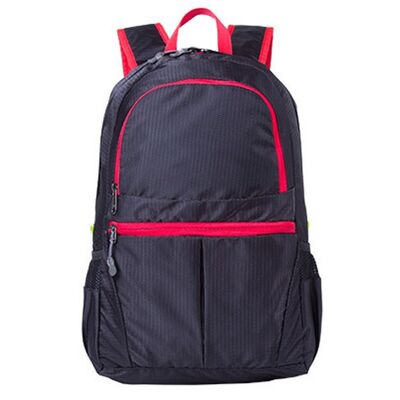 Double Chamber Custom Lightweight Backpack Expandable Pleated