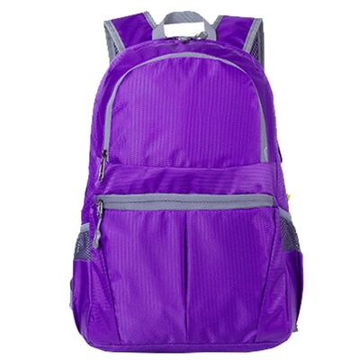 Double Chamber Custom Lightweight Backpack Expandable Pleated
