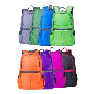 Double Chamber Custom Lightweight Backpack Expandable Pleated