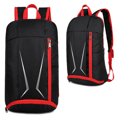 Geometric Print Custom Lightweight Backpack Reflective Slim Capsule
