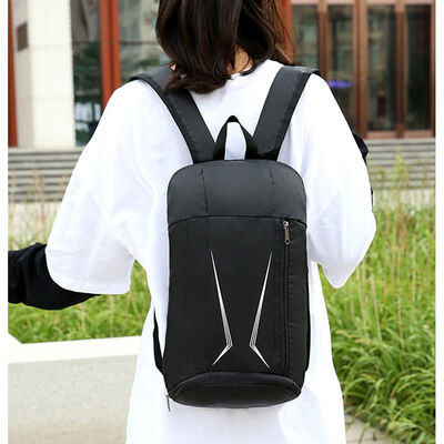 Geometric Print Custom Lightweight Backpack Reflective Slim Capsule
