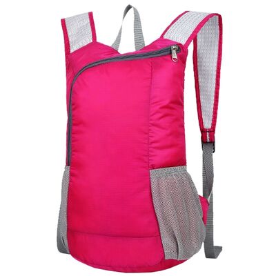 Asymmetric Curved Zipper Custom Lightweight Backpack 12L Water Resistant