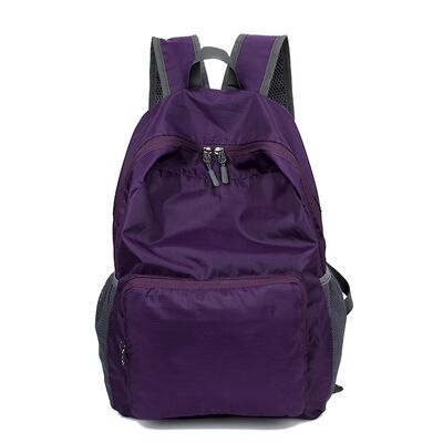 Square Pocket Custom Lightweight Backpack Flat Pack Folding 27L