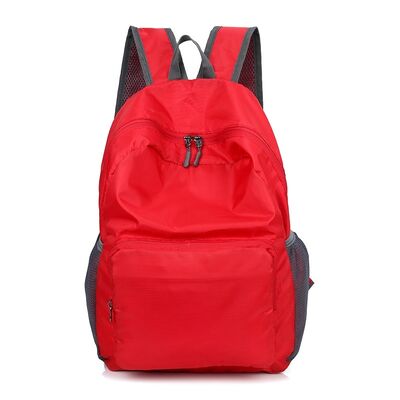 Square Pocket Custom Lightweight Backpack Flat Pack Folding 27L