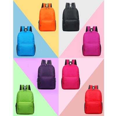 Square Pocket Custom Lightweight Backpack Flat Pack Folding 27L