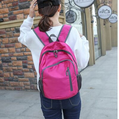 Crescent Pocket Custom Lightweight Backpack Layering Folding Travel