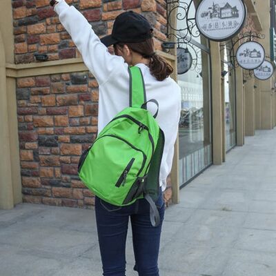 Crescent Pocket Custom Lightweight Backpack Layering Folding Travel