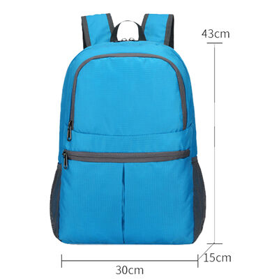 Pleated Pocket Expandable Folding Travel Backpack 22L Water Resistant