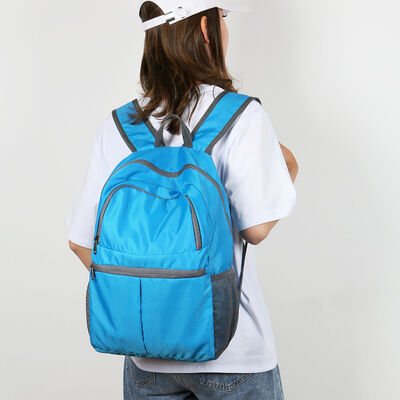 Pleated Pocket Expandable Folding Travel Backpack 22L Water Resistant