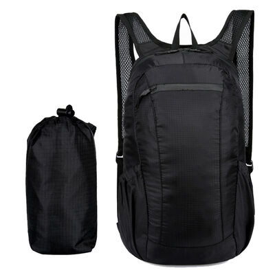 Cylinder Pouch Streamline Folding Travel Backpack 10L Water Resistant