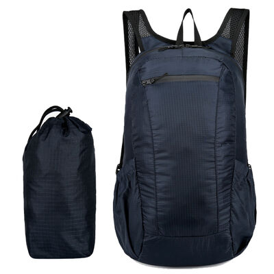 Cylinder Pouch Streamline Folding Travel Backpack 10L Water Resistant