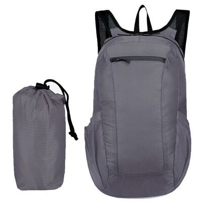 Cylinder Pouch Streamline Folding Travel Backpack 10L Water Resistant