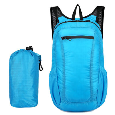 Cylinder Pouch Streamline Folding Travel Backpack 10L Water Resistant