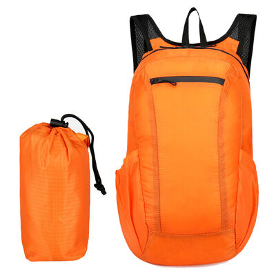 Cylinder Pouch Streamline Folding Travel Backpack 10L Water Resistant