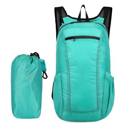 Cylinder Pouch Streamline Folding Travel Backpack 10L Water Resistant