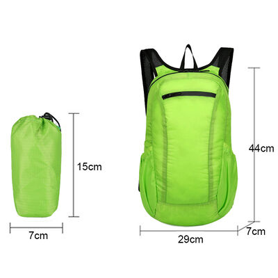 Cylinder Pouch Streamline Folding Travel Backpack 10L Water Resistant