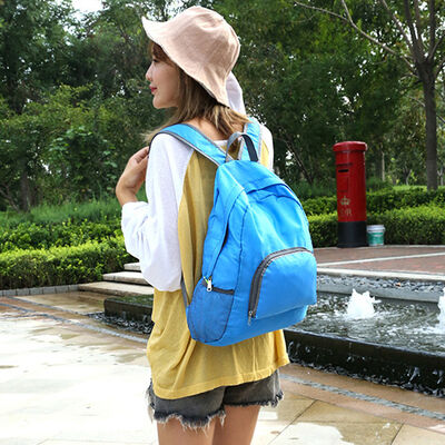 Egg Shape Streamlined Folding Travel Backpack 18L Water Resistant