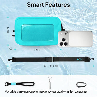 IPX7 Waterproof Custom Dry Bag Crossbody Waist Pack 3L Water Resistant