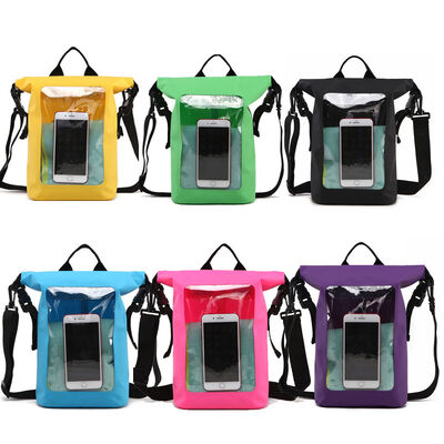 Roll Top Floating Custom Dry Bag Clear Window Water Resistant