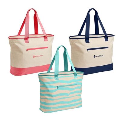 Airtight Zipper Custom Dry Bag Waterproof Canvas Tote 16L Water Resistant