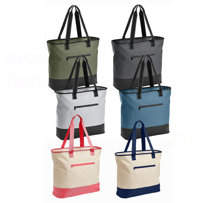 Airtight Zipper Custom Dry Bag Waterproof Canvas Tote 16L Water Resistant