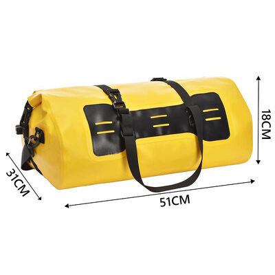 Motorcycle Waterproof Duffel Bag Heavy Duty Roll Top Tail Pack