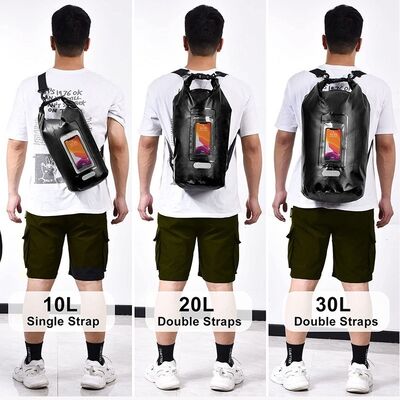Water Resistant Dry Bag Sack Roll Top Clear Phone Window 5L PVC