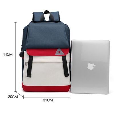 Color Block School Backpacks Large Laptop Bookbag College Students 30L
