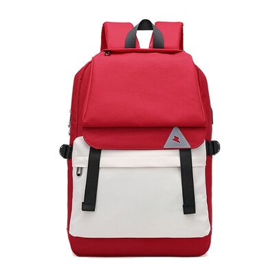 Color Block School Backpacks Large Laptop Bookbag College Students 30L