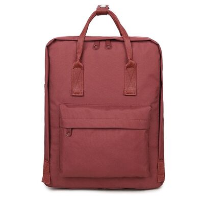 Classic Square School Backpacks Lightweight Canvas Daypack Students 20L