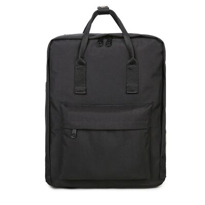 Classic Square School Backpacks Lightweight Canvas Daypack Students 20L