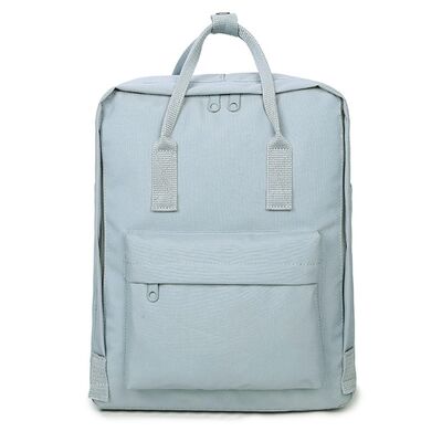 Classic Square School Backpacks Lightweight Canvas Daypack Students 20L