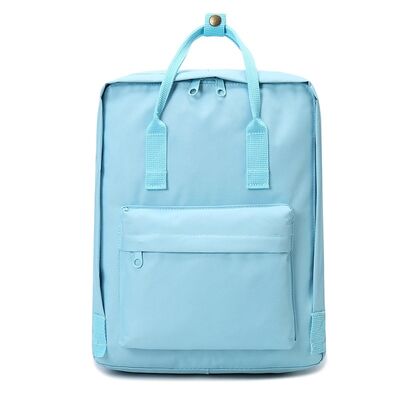 Classic Square School Backpacks Lightweight Canvas Daypack Students 20L